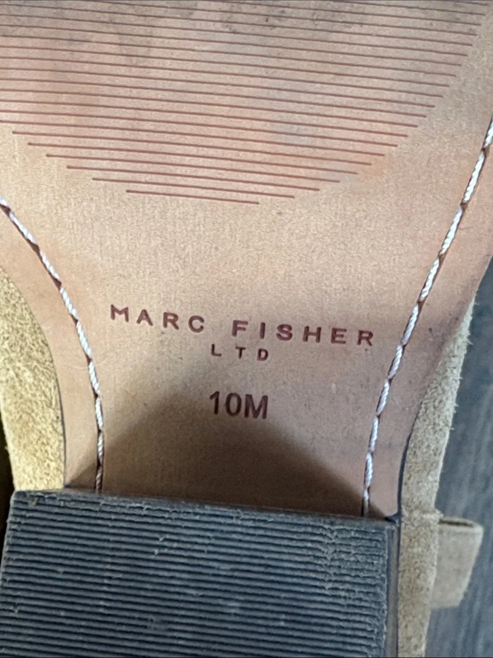 Marc Fisher Suede Pointed Western Booties - Tan